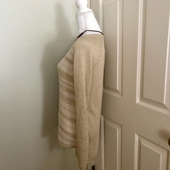 { Trouve } Open Knit Beige and Ivory Sweater - Picture 5 of 7